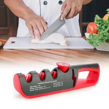 

4 In 1 Adjustable Angle Scissors Sharpener Steel Diamond Ceramic Sharpening Stone Kitchen Grinder Knives Whetstone Sharpener