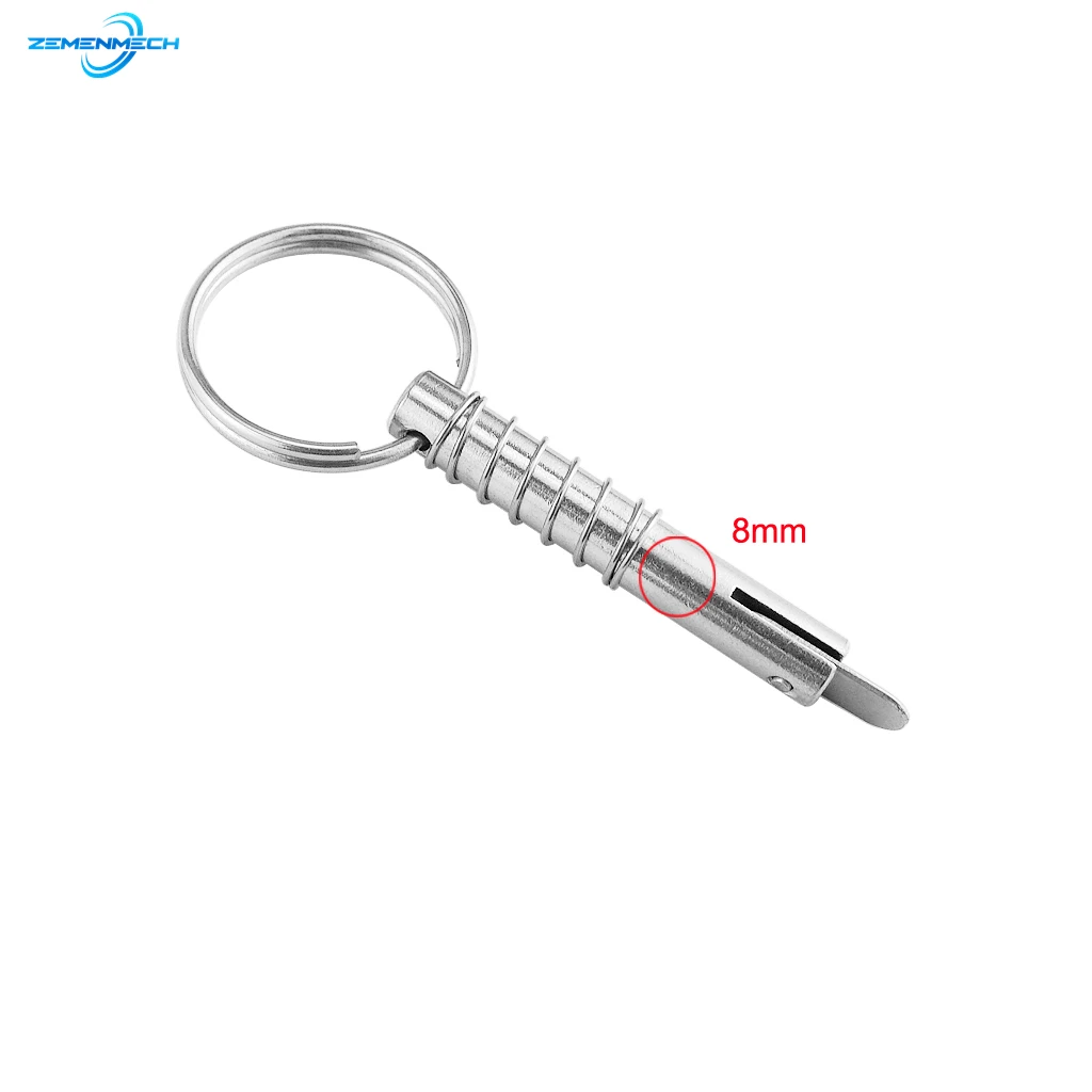 2PC 8mm 316 Stainless Steel Quick Release Pin for Boat Bimini Top Deck Hinge Boat Accessories Marine Hardware Shipbuilding Yacht