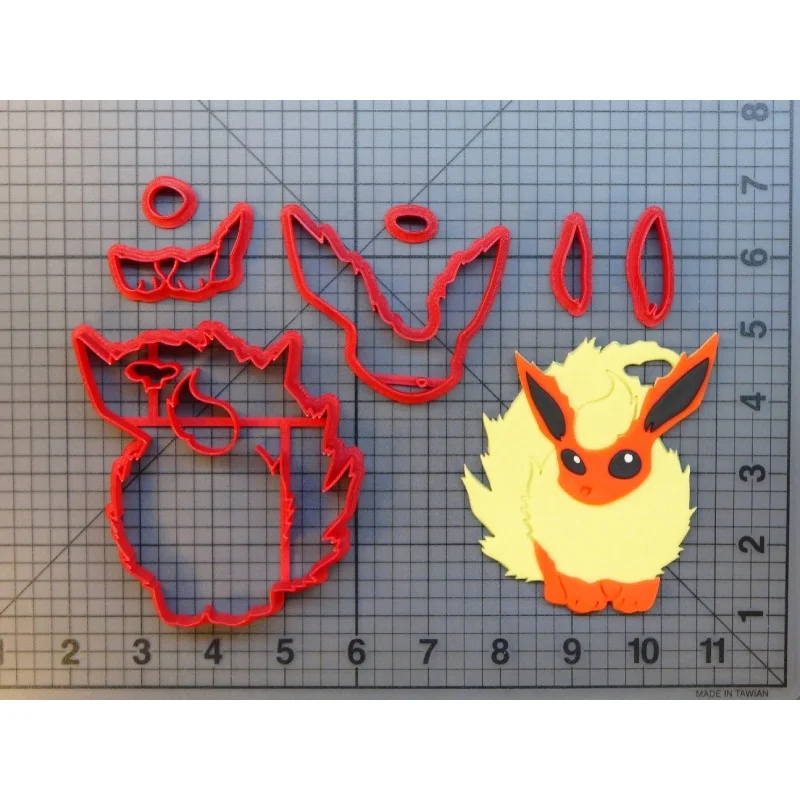 Набор формочек для печенья Pokemon Jirachi, сделанный на заказ, с 3D печатью, помадка, кекс, топ Jolteon, формочка для печенья, набор для украшения торта, инструменты