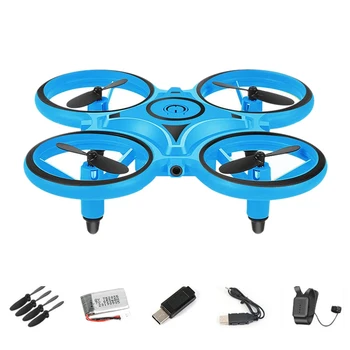 

2.4G Gravity Sensor Infrared Induction Hand Watch Controlled Altitude Hold Drone,Blue