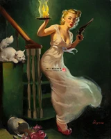 Switzerland Sticker For Pechincha Pin Up Girl Retro Vintage Aluminium Sign Pub Bar Man Cave Wall Decals
