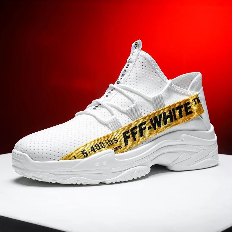 

MOOREGOOD Flying Weave Men Running Shoes Breathable Mesh Men Outdoor Non-slip Shoes Men Casual Shoes Male Sneaker Breathable