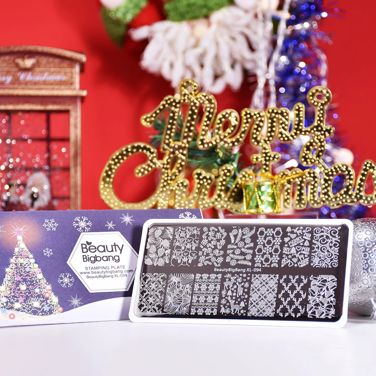 BeautyBigBang штампованные пластины для ногтей веселая Рождественская тема зимний Снеговик Пингвин олень подарок изображение дизайн ногтей штамп шаблон XL-094