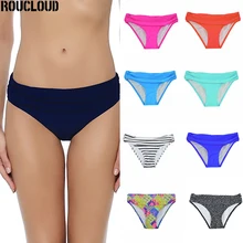 Летние женские микро бикини шорты Бикини Низ с низкой талией спортивный Ruched Сексуальная купальная одежда купальный костюм для девочек плавки B611