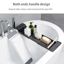 Rack Shelf Towel-Storage Bath-Tray Kitchen-Sink-Drain-Holder Retractable Multi-Function