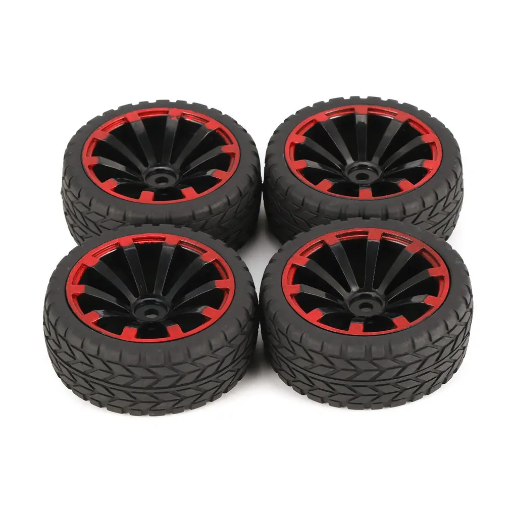 4Pcs 125mm 10 Contour Y Word Fetal Flower Off-road Wheel Rim and Tires for 1/10 Monster Truck Racing RC Car Accessories | Игрушки и