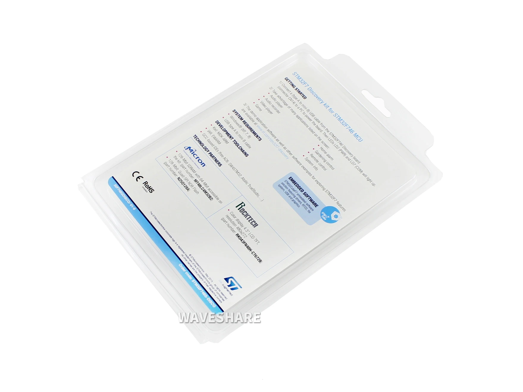 Оригинальный набор для обнаружения ST 32F746GDISCOVERY с макетной платой STM32F746NG MCU STM32