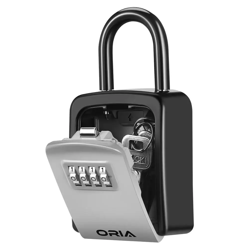 ORIA-caja de llaves con contraseña para exteriores, cerradura para caja de seguridad para decoración para llaves, caja de almacenamiento de llaves, caja de contraseña montada en la pared