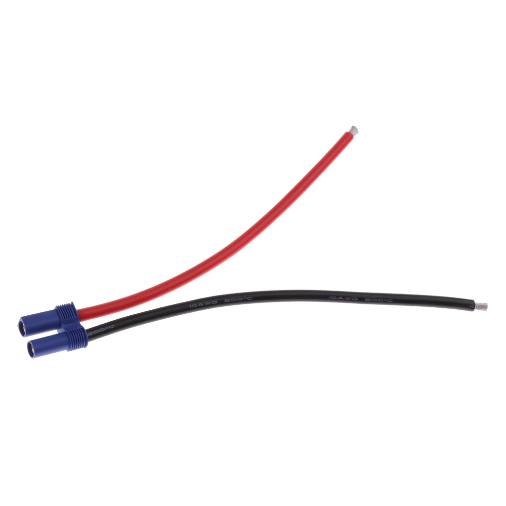 EC5 5mm Banana Plug Female Gold  10AWG Wrie Connector For RC Battery