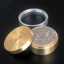 Duvivier Coin Box (Half Dollar) Three In One Box Magic Tricks Fun Close Up Magia Illusion Gimmick Props Appear Vanish Coin Magie coin bomber morgan coin version magic tricks coin gimmick illusion close up prop mentalism