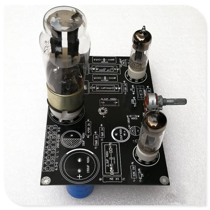 

6C4 electron tube front stage, high resolution, single triode, 5Z4P bile rectifier. Frequency Response: 10Hz-40KHz -0.5DB