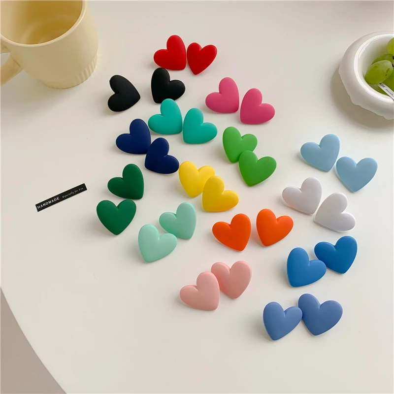 CWEEL Heart Black Women'S Earrings Boho Blue Geometry Earings Fashion Jewelry Round Acrylic Female Bohemian Wedding | Украшения и