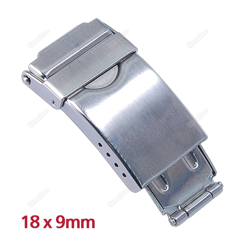 Premium Stainless Steel Buckle Safety Clasp Metal Band Strap Bracelet