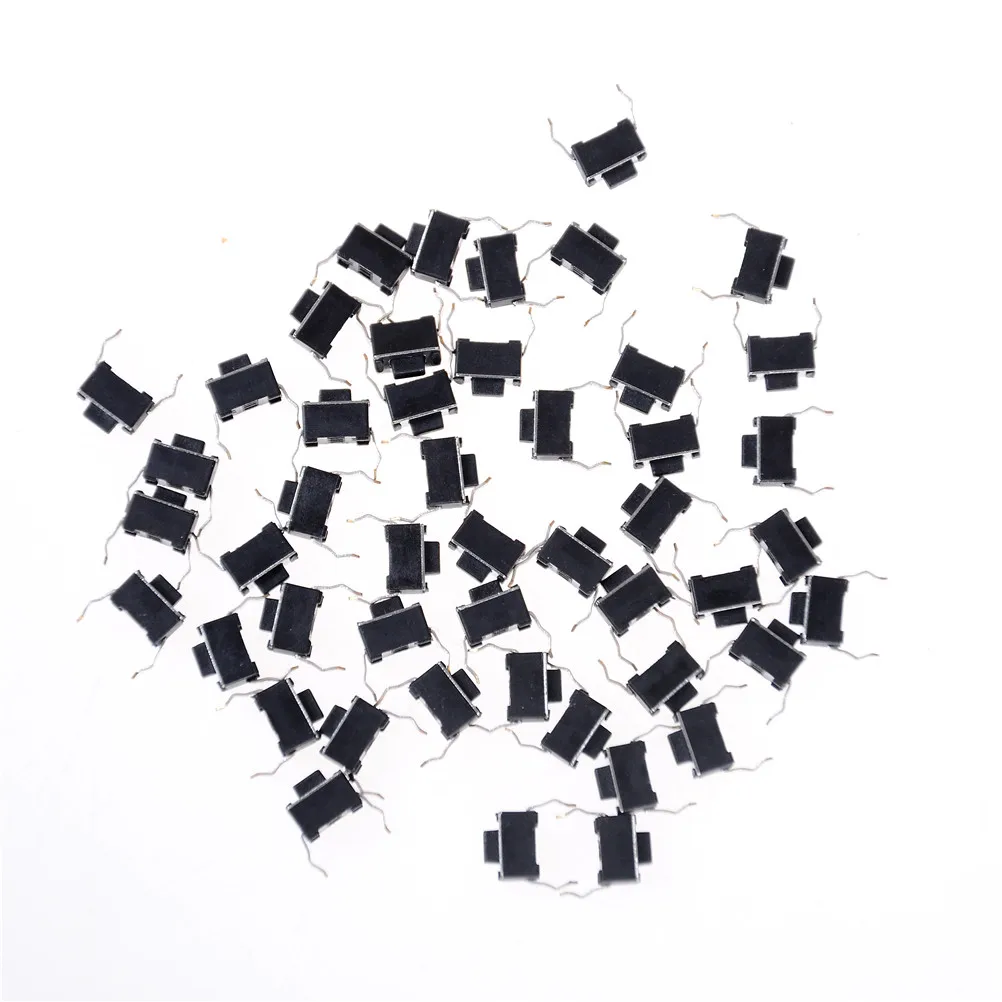 30pcs Panel PCB Momentary Tactile Tact Push Button Micro Switch 2 Pin DIP Light Touch Keys Keyboard 3*6*4.3mm