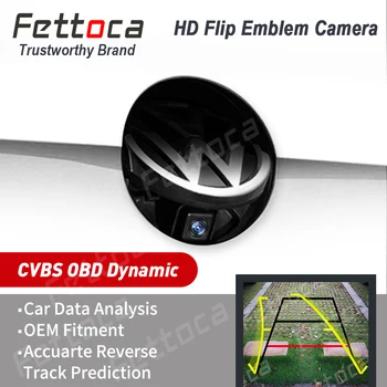 

For VW Volkswagen Rotating rear view Camera for VW logo Flipping Backup camera Golf 567 GTI Passat B8 CC Polo EOS Beetle emblem