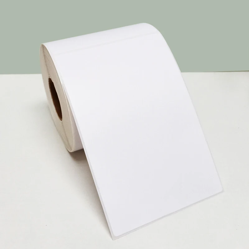 Direct Thermal Label Sticker 100*150 mm 300 Pcs / Roll For Shipping Label Logistics Thermal Paper