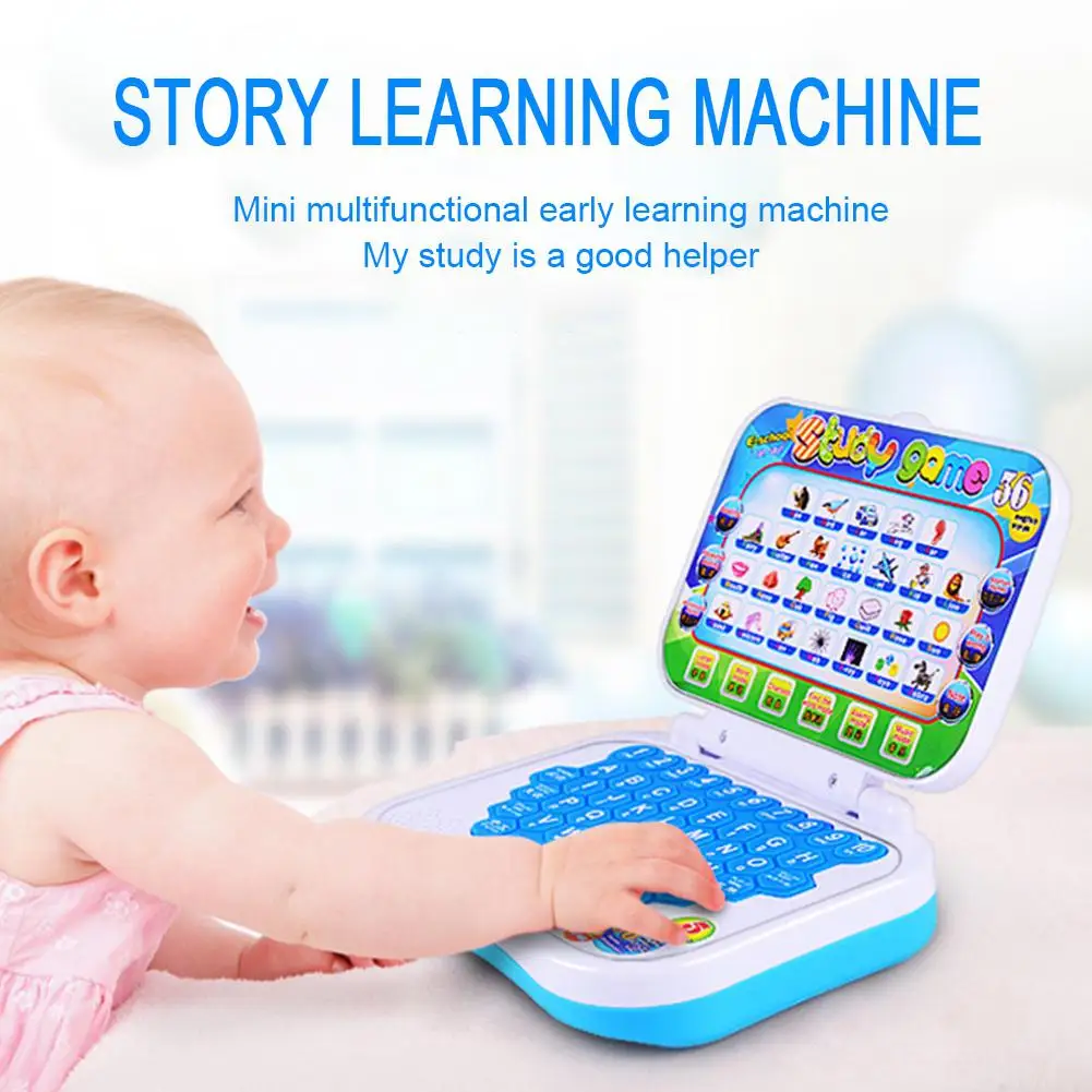 Multifunction Language Learning Machine Kids Laptop Toy Early Educational Computer Tablet Reading Machine