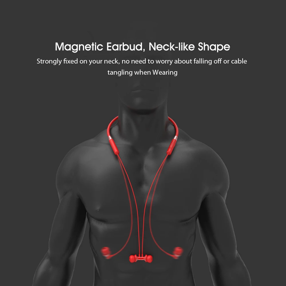 Lenovo HE05 Bluetooth наушники BT5.0 Спортивная гарнитура с защитой от пота беспроводные наушники для бега с шумоподавлением магнитные наушники