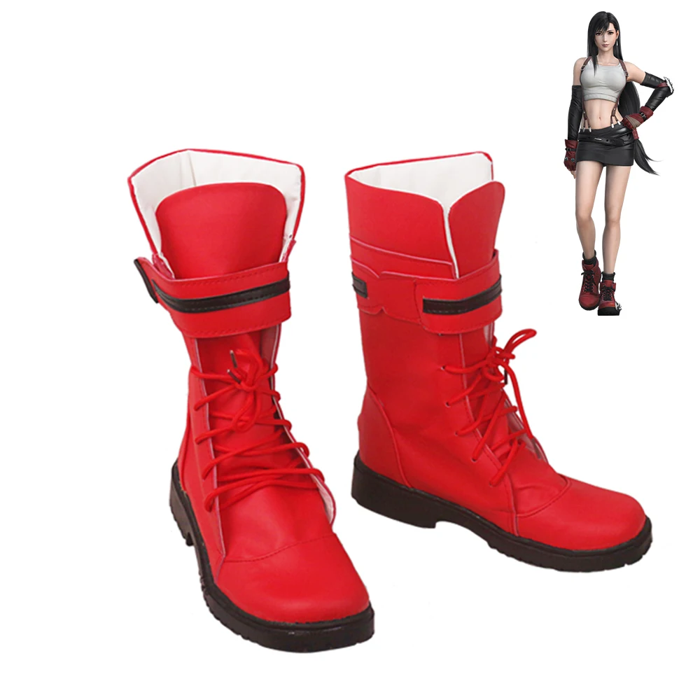 Tifa Lockhart/Обувь для костюмированной вечеринки; Final Fantasy VII Remake; женские ботинки