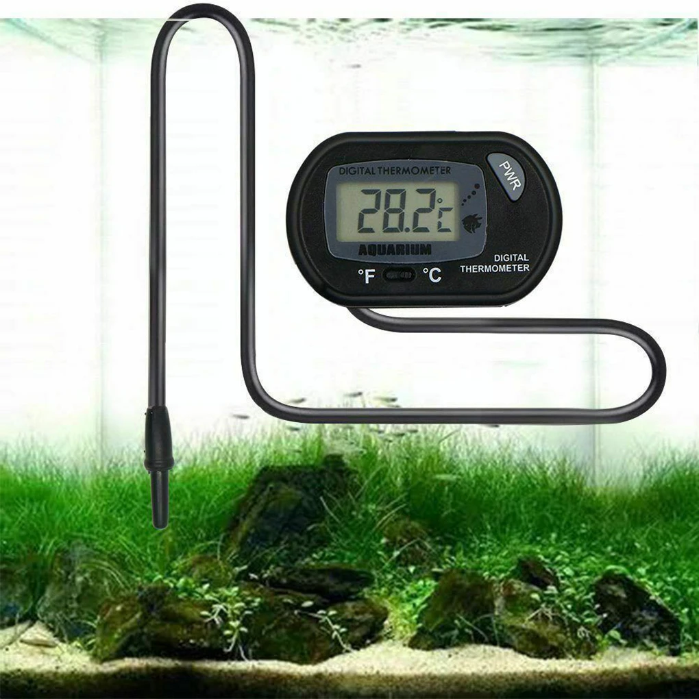 LCD Digital Aquarium Thermometer Fish Tank Water Temperature Meter Aquarium Temp Detector Fish Alarm Pet Supplies Tool Aquatic aquarium thermometer thermometer hygrometer digital temperature controller