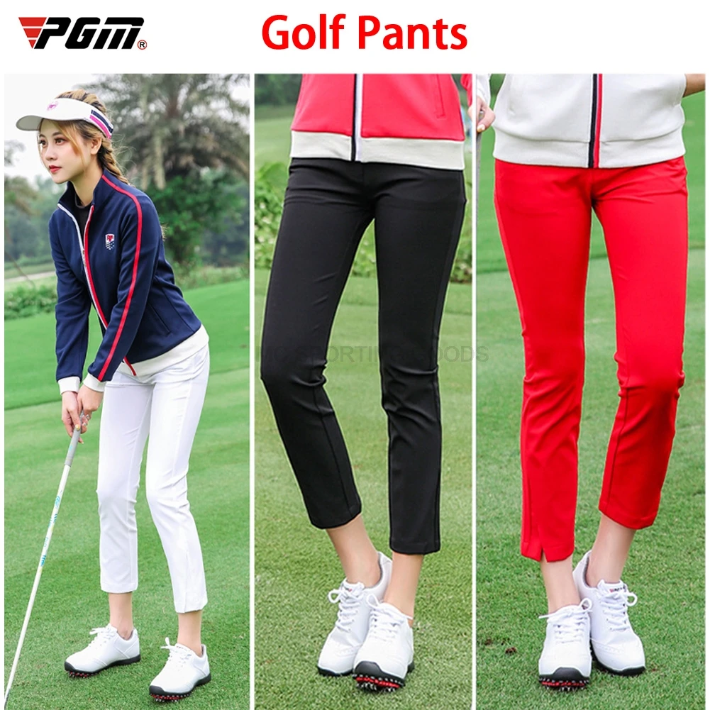 Pza pantalones de Golf mujer Niñas otoño alto elástico suave pantalones para golfistas jugar pelota de golf señora ropa a estrenar - AliExpress Deportes y entretenimiento