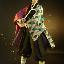 Горячая Demon Slayer член Tomioka Giyuu кимоно униформа для косплея
