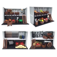 

Compatible Weapons Depot Building Blocks Grain Warehouse Bricks DIY Military Base Classic City Blocks for Kids over 6 Years Old