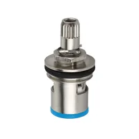 1/2 "เปลี่ยนทองเหลืองเซรามิกTapวาล์วไตรมาสเลี้ยวตลับหมึกGlandใส่20ฟันก๊อกน้ำห้องน้ำอุปกรณ์เสริม 1