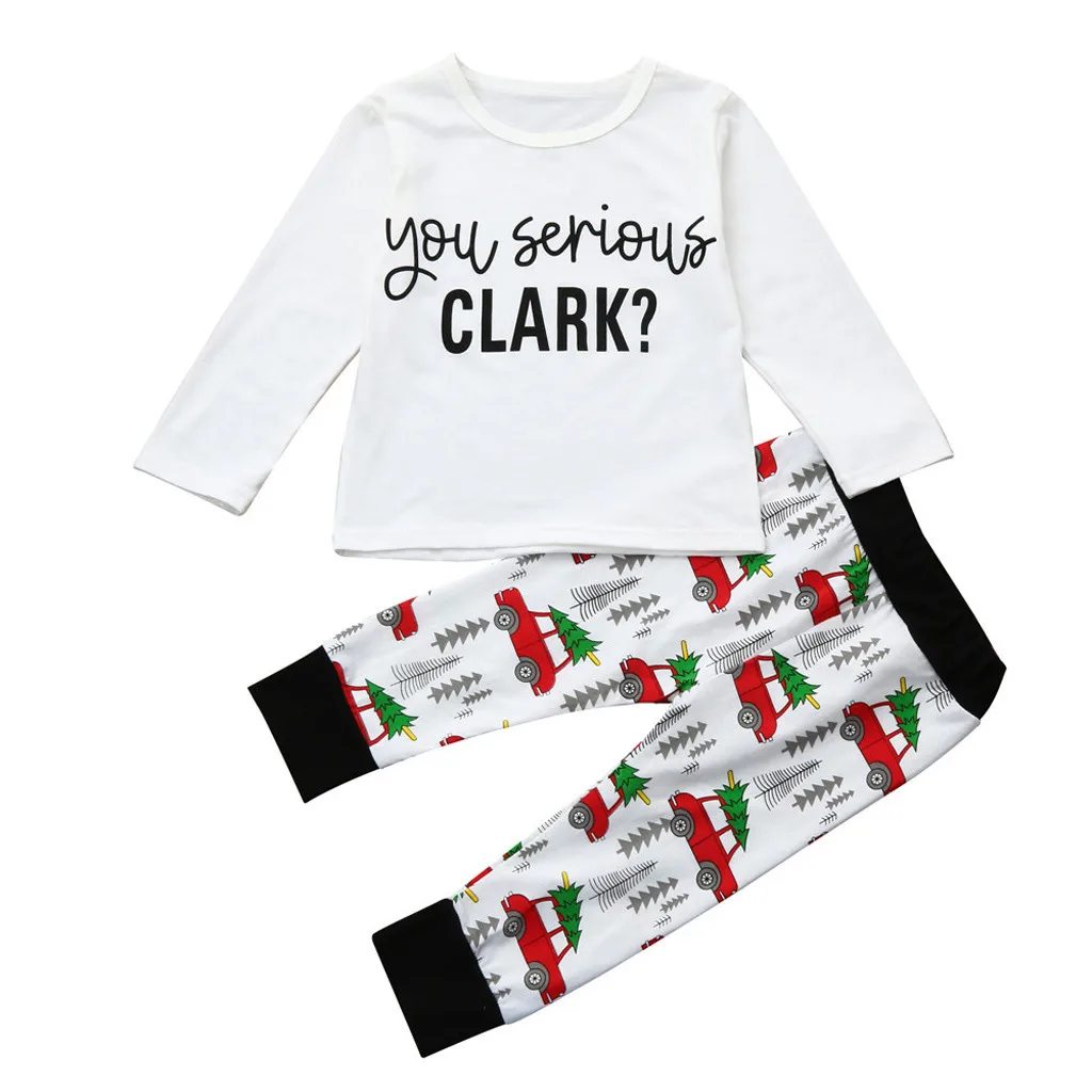 

Baby Boy Baby Girl Fashion Autumn Set Round Neck Long Sleeve Letter Pattern T-Shirt Tops Plus Pants Baby Clothes