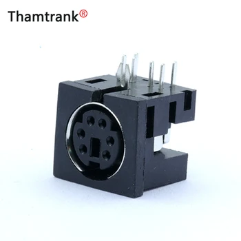 

20pcs 6PIN MINI DIN S Terminal PCB Panel Mount Socket Connector DIP Instrument Socket Micro Power Jack Audio Device Connector