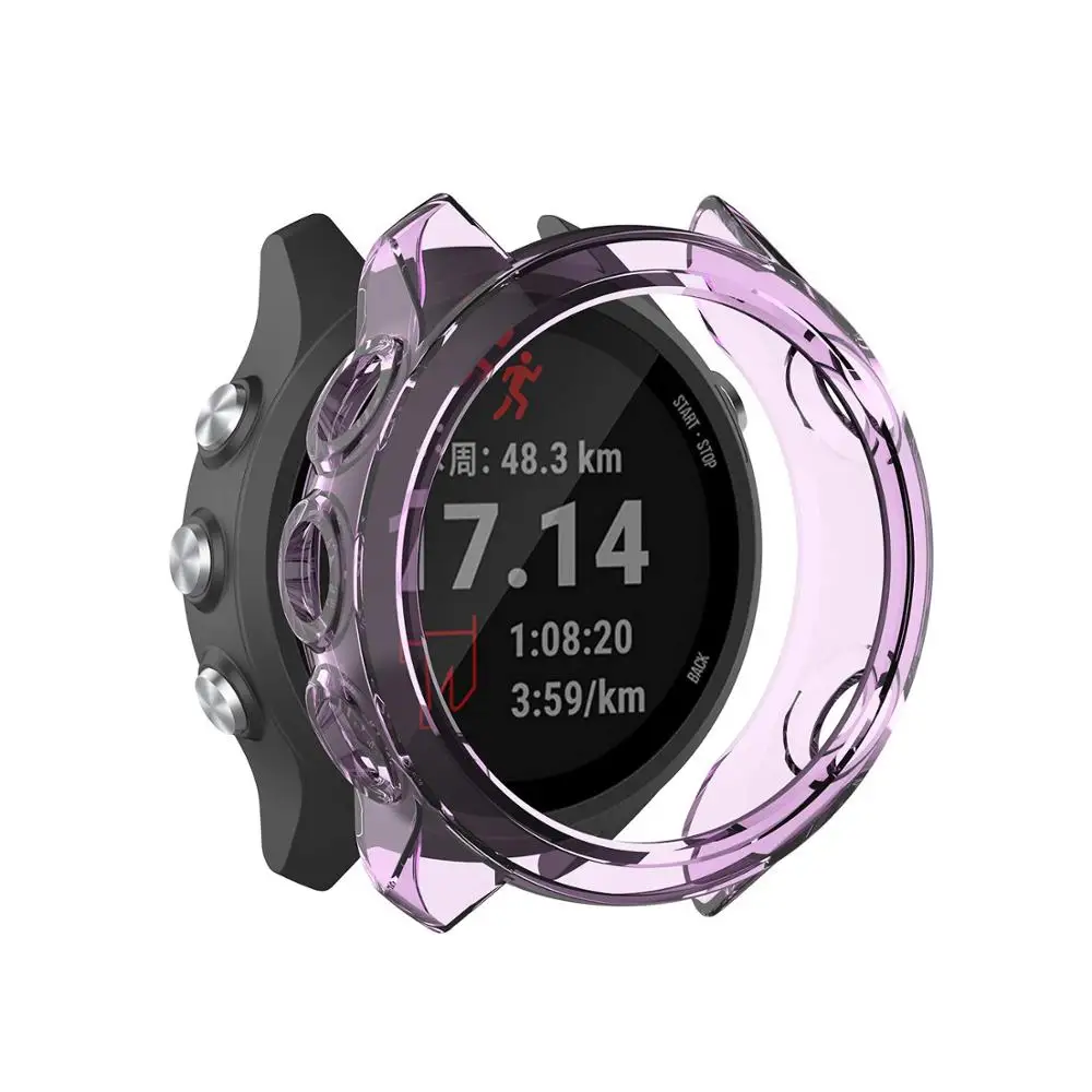 Для Garmin Forerunner 245/245M Экран защитный TPU чехол в виде ракушки для Garmin Forerunner 245/245 м Smart Watch защитная