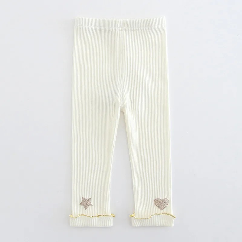 

Idea Childrenswear 2019 Spring New Style Baby Girls Thread Solid Color Leggings Small CHILDREN'S Cute Crawler Korean-style 9061