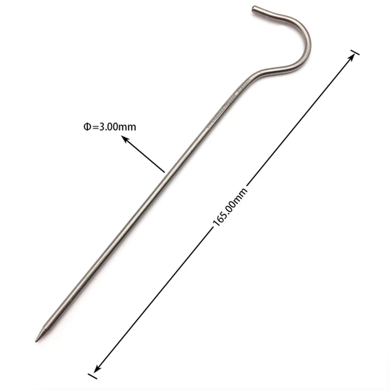 

Titanium Tent Nail Outdoor Camping Tent Pile Canopy Nail Grounding Tent Accessories Outdoor Traveling Tent Building-12Pcs