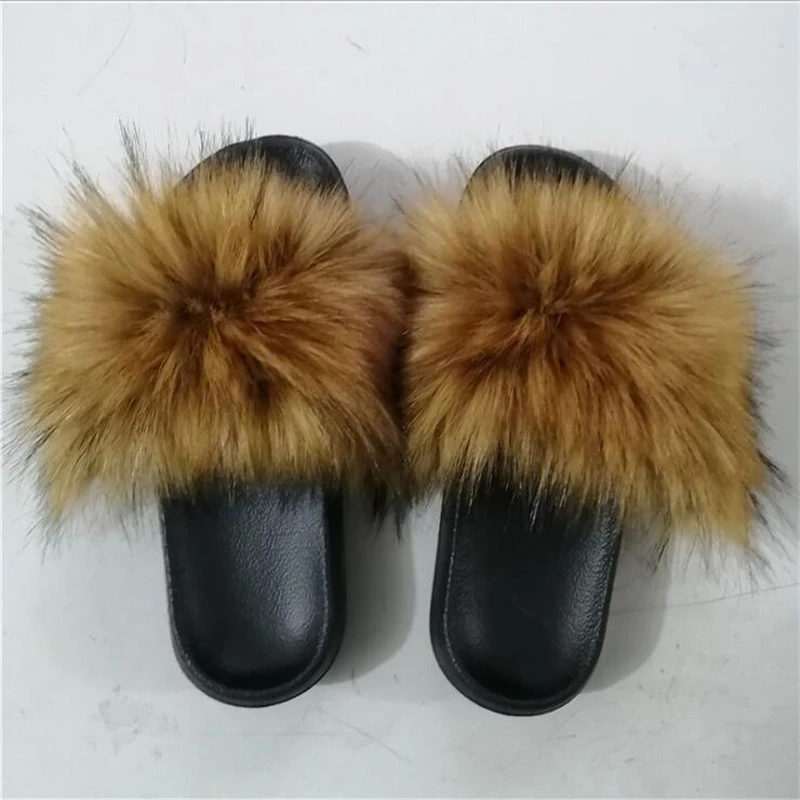 aliexpress fur slippers