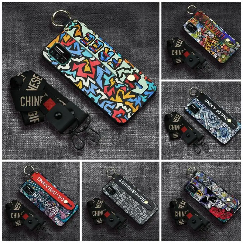 cover Wristband Phone Case For UMIDIGI A7S Soft Waterproof New Arrival Cute Dirt-resistant Graffiti | Мобильные телефоны и
