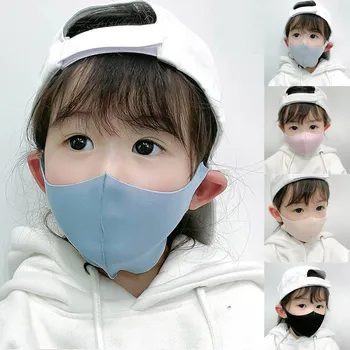 

Fashion Unisex Mask for kids Washable Anti-Dust Mask Anti-ultraviolet Solid Children dust-proof breathable Face Mask #30