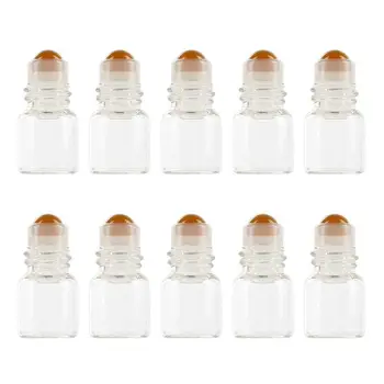 

New Roll-On-Bottles Clear Parfum-Containers Glass Essential-Oils Empty 2ml Thick 10 Pcs 1ml Beauty Skin Care Kit Dropshipping