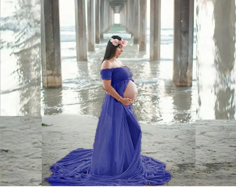 Sexy pink Maternity Dresses For Photo 