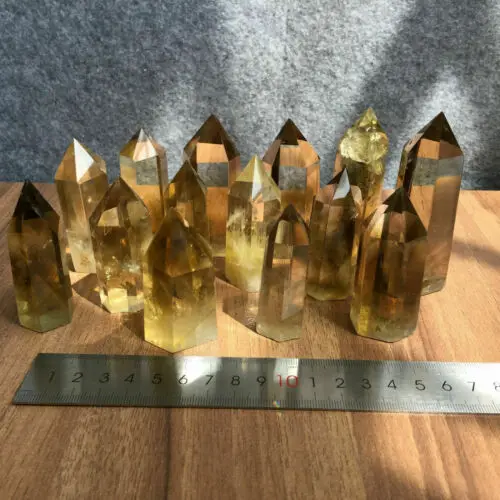 

2.2lb natural Smokey xantholite Obelisk crystal wand 8-10pcs