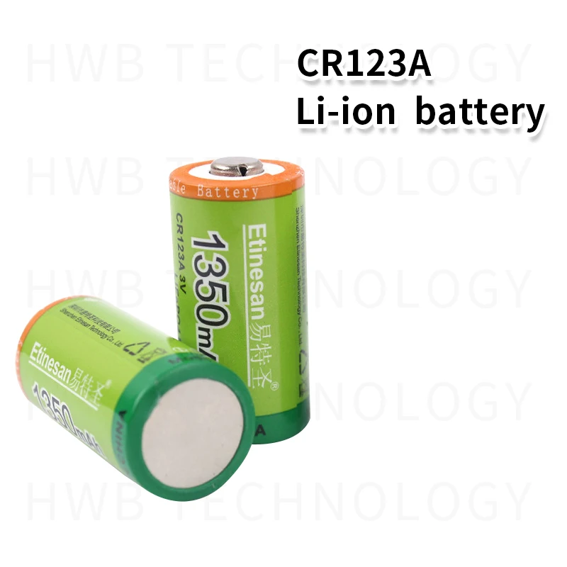 Набор из 8 Etinesan CR123A 3v 1350mAh аккумуляторная батарея LiFePO4 камера Аккумуляторный блок карманного электрического Заводская гарантия