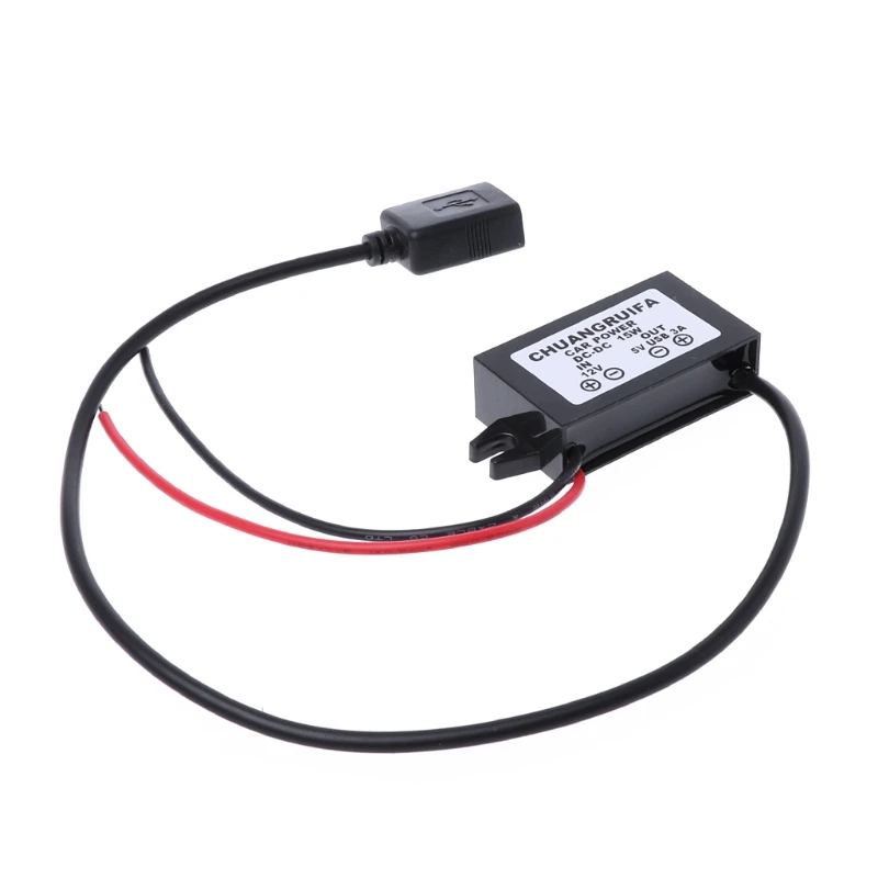 

1PC Output Power Adapter DC DC Converter Module 12V To 5V USB New