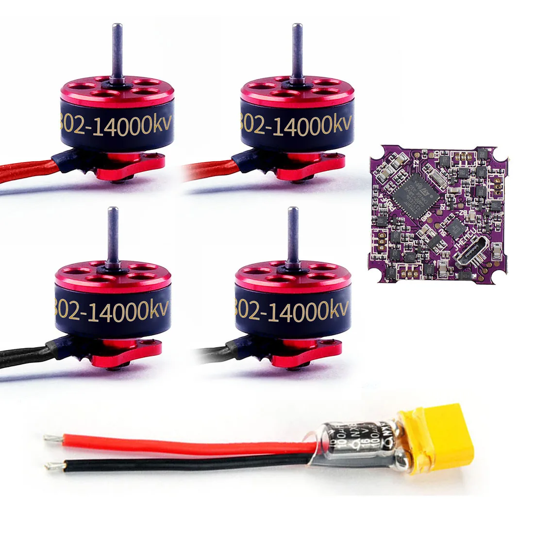 Игровой Контроллер полета F4 Bwhoop встроенный 5A 1 2S 4 в ESC с двигателем SE0802 0802 для