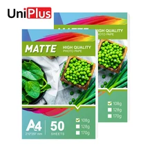UniPlus 50 листов A4 матовый Фотобумага печатная бумага для струйных принтеров A4 бумага 108 г 297*210 мм Красочный фон для фотографий изготовленный изображение UniPlus 50 листов A4 матовый Фотобумага печатная бумага для струйных принтеров A4 бумага 108 г 297*210 мм Красочный фон для фотографий изготовленный изображение