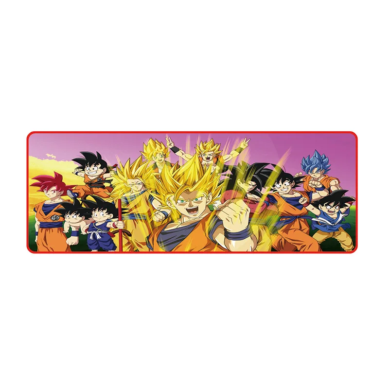 800x300mm FFFAS Dragon Ball Z Аниме игровой RGB большой геймер Коврик для мыши USB светодиодный подсветка компьютерный коврик резиновая клавиатура Настольный коврик - Цвет: 800x300mm