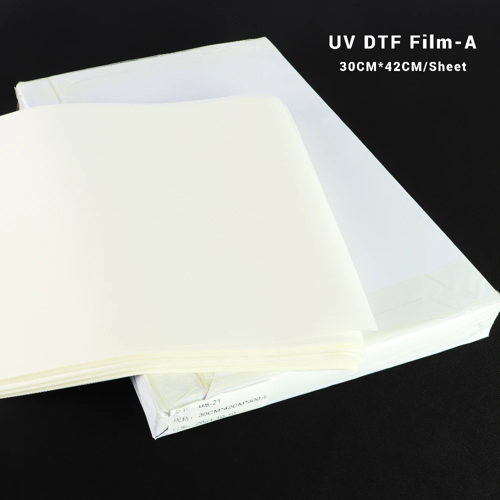 Пленка А3 УФ DTF AB 30 см x 42 клей-лист для ламинирования переноса на шлем УФ-принтера