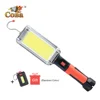 Led work light cob floodlight 8000LM rechargeable lamp use 2*18650 battery led portable magnetic light hook clip waterproof ► Photo 1/6