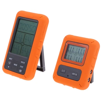 

Stainless Steel Probe Large Screen with Timer TP-40 Remote Wireless Digital BBQ, Oven, Meat Thermometer Home Use