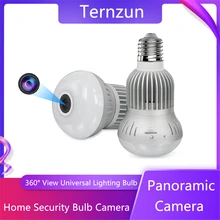 360 ° câmera panorâmica 2 em 1 universal e27 iluminação fisheye lâmpada câmera wif áudio em dois sentidos de vigilância de vídeo de segurança em casa