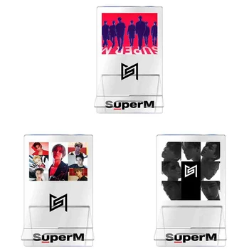 

KPOP SuperM New Album All Members Personal Customized Acrylic Stand Action Figure Standing Action Table Decor Fans Gifts