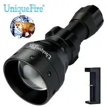 UniqueFire 1503 XM-L2, масштабируемый светодиодный фонарик, 5 режимов, лампа, водонепроницаемая, 50 мм, выпуклая линза, зум-фонарь для ночного кемпинга, верховой езды